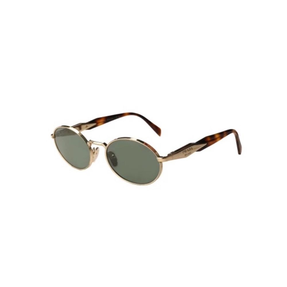 Prada 65ZS Sunglasses with Gold Frame and Green Lenses - Picture 4 of 14